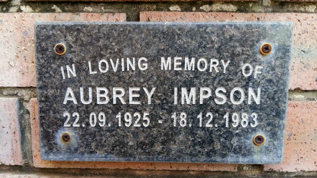 IMPSON Aubrey 1925-1983