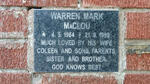 MACLOU Warren Mark 1964-1999