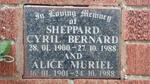 SHEPPARD Cyril Bernard 1900-1988 & Alice Muriel 1901-1988