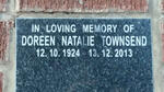 TOWNSEND Doreen Natalie 1924-2013