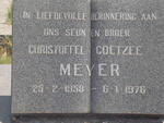 MEYER Christoffel Coetzee 1958-1976