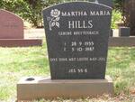 HILLS Martha Maria nee BREYTENBACH 1955-1987