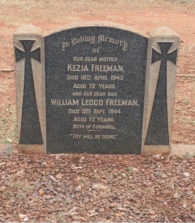 FREEMAN William Lecco -1944 & Kezia -1943