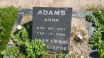 ADAMS Anna 1947-1999