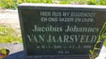 JAARSVELDT Jacobus Johannes, van 1940-2000