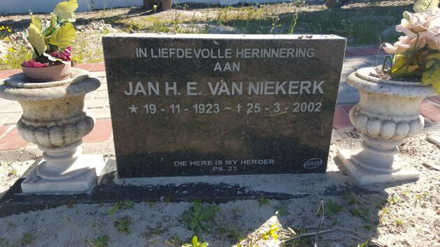 NIEKERK Jan H.E., van 1923-2002
