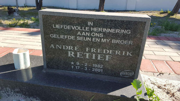 RETIEF André Frederik 1982-2001