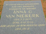 NIEKERK Anna C., van 1895-1960