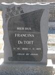 TOIT Francina, du 1898-1971