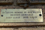 ARBUCKLE Bridget 1915-1999