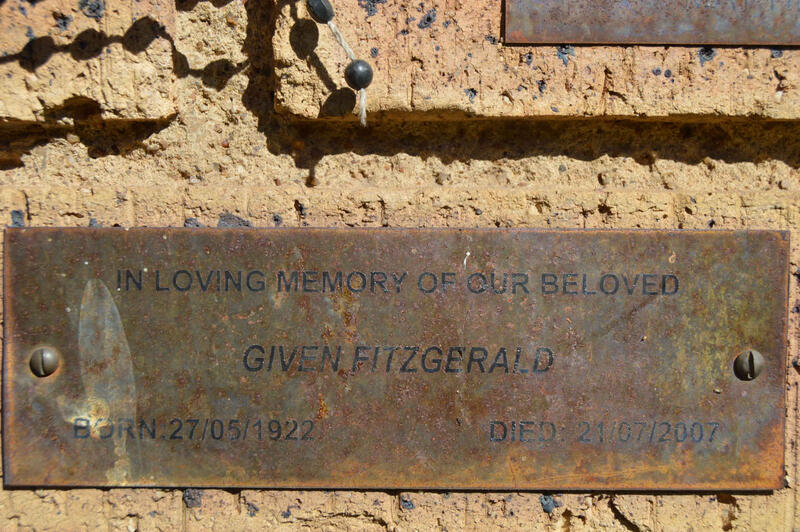 FITZGERALD Given 1922-2007