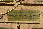 ALEXANDER Raymond Finlay 1956-2003
