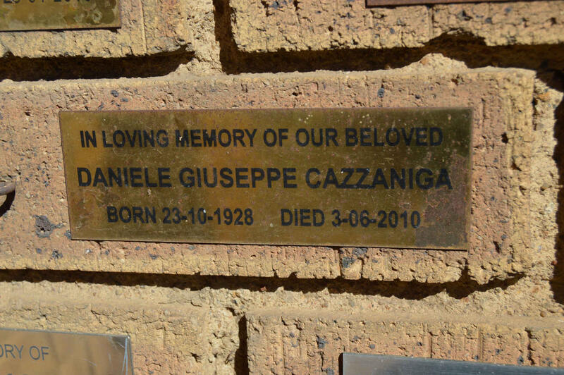CAZZANIGA Daniele Giuseppe 1928-2010
