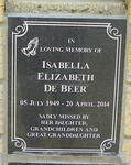 BEER Isabella Elizabeth, de 1949-2014