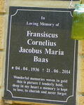 BAAS Fransiscus Cornelius Jacobus Maria 1936-2014