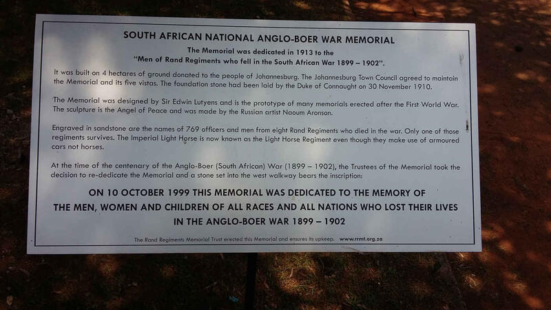 3. South African National Boer War Memorial