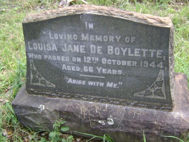 BOYLETTE Louisa Jane, de -1944