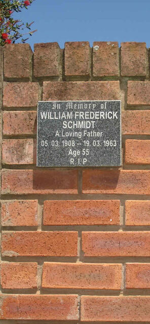 SCHMIDT William Frederick 1908-1963