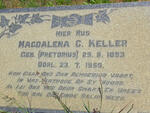 KELLER Magdalena C. nee PRETORIUS 1893-1959