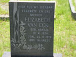 ECK Elizabeth, van nee NORTJE 1928-1978
