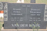 LINDE Hendrik Petrus Leonardus, van der 1881-1964 & Barbara Wilhelmina KOK 1899-1976