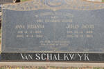 SCHALKWYK Johan Jacob, van 1899-1963 & Anna Susanna 1903-1963