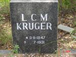 KRUGER L.C.M. 1847-1931