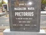 PRETORIUS Magdalena Maria 1904-1992