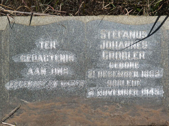 GROBLER Stefanus Johannes 1869-1945
