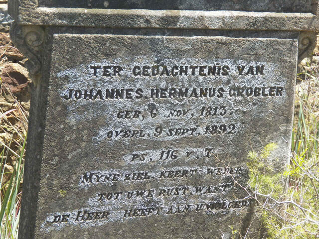 GROBLER Johannes Hermanus 1813-1892