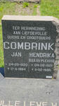 COMBRINK Jan 1920-1994 & Hendrika DU PLESSIS 1921-1995