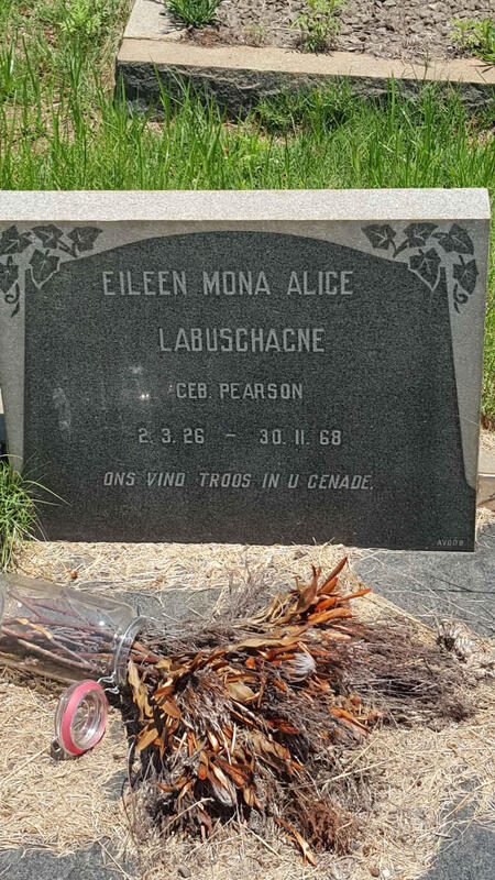 LABUSCHAGNE Eileen Mona Alice nee PEARSON 1926-1968