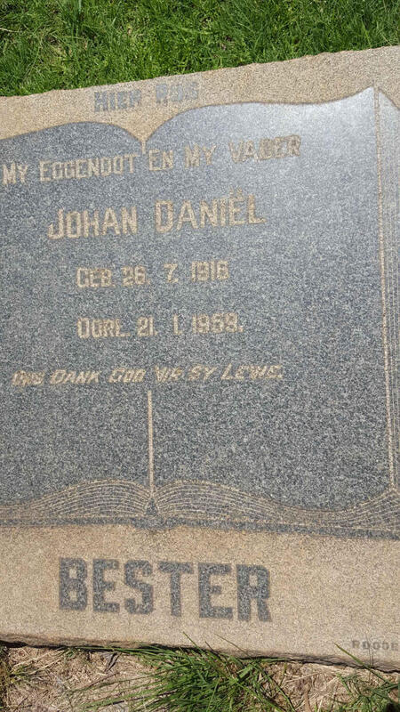 BESTER Johan Daniel 1916-1959