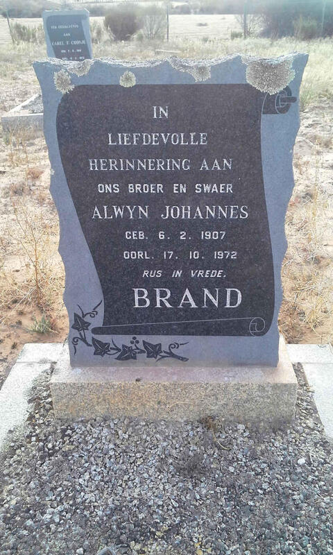 BRAND Alwyn Johannes 1907-1972