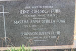 FUHR Heinz Georg 1929-1978 & Martha Anna Sybilla 1930- :: FUHR Shannon Justin 1990-2001