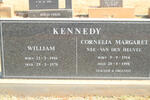 KENNEDY William 1916-1978 & Cornelia Margaret VAN DEN HEUVEL 1914-1998