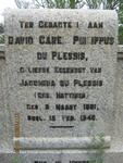 PLESSIS David Carel Philippus, du 1881-1948