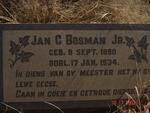 BOSMAN Jan C. 1890-1934
