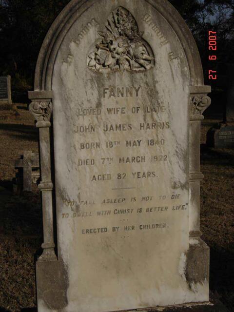 HARRIS Fanny 1840-1922