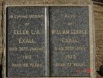 EXALL William George -1923 & Ellen L.A. -1912