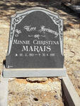 MARAIS Minnie Christina 1913-1990