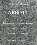 ABBOTT Frederick George 1904-1994 & Irene Alice 1904-1988