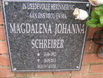 SCHREIBER Magdalena Johanna 1952-2013