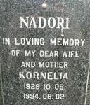 NADORI Kornelia 1929-1994