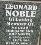 NOBLE Leonard 1924-1999