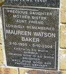 BAKER Maureen Watson 1955-2004