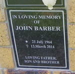 BARBER John 1964-2014