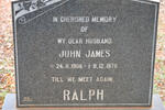 RALPH John James 1906-1976