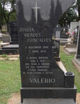 VALÉRIO Josefa Mendes Goncalves 1888-1978
