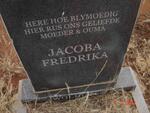 WOLHUTER Jacoba Fredrika 1911-1993